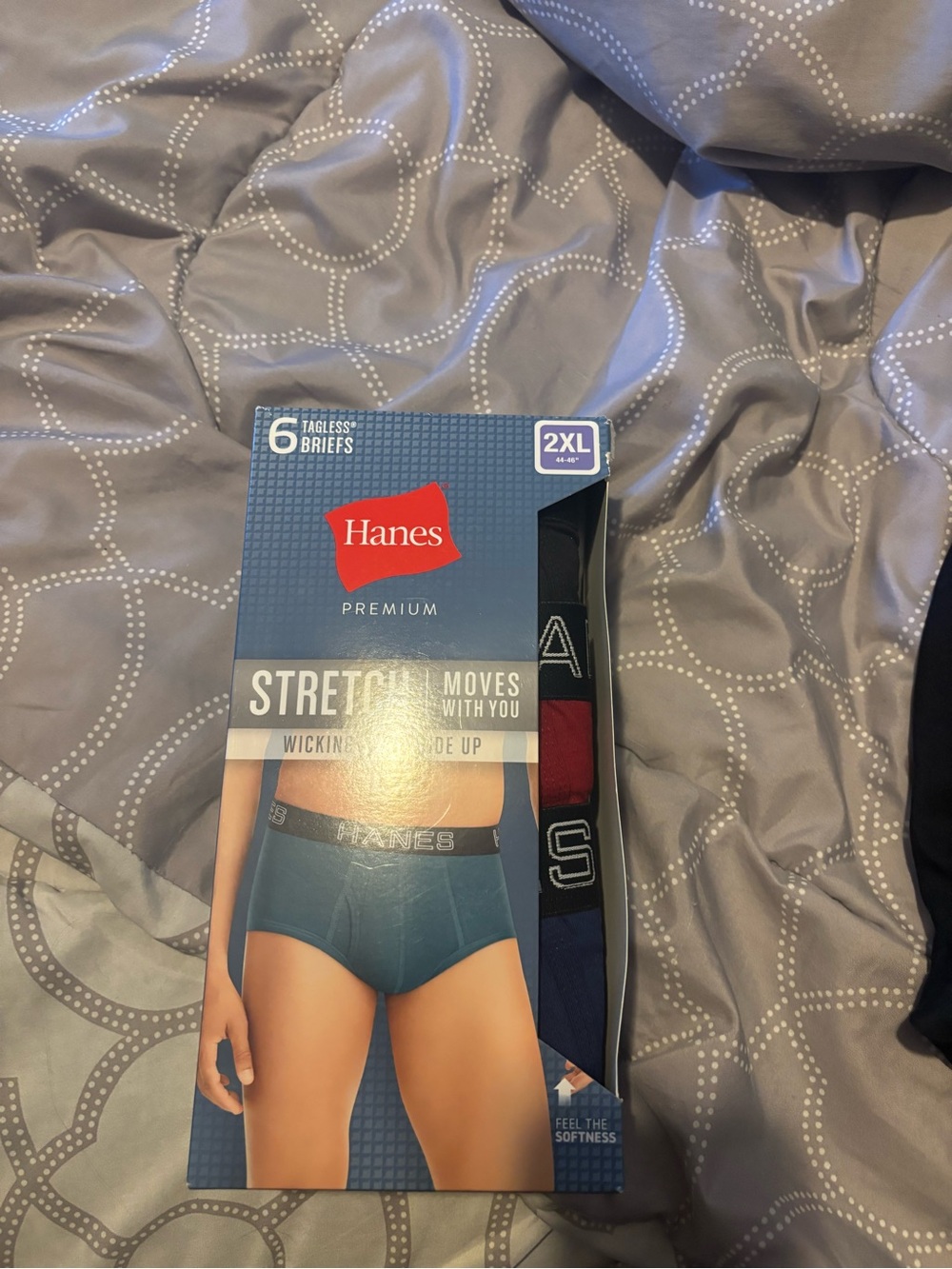 Hanes Men's Briefs Pack — Blue, Black, Red